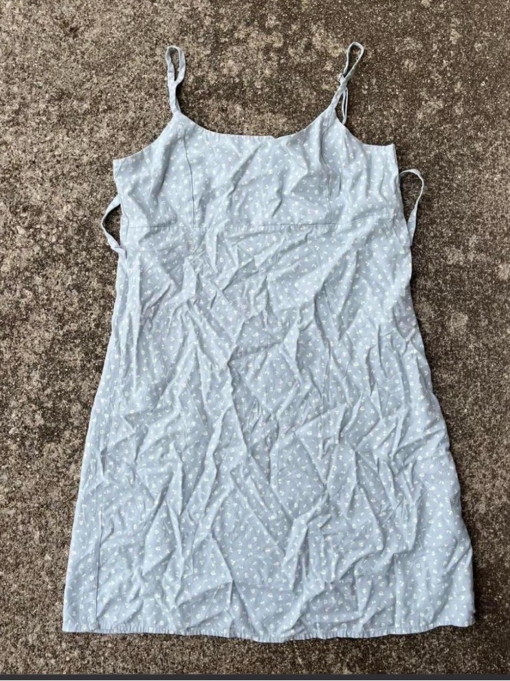 brandy melville blue and white dress size s